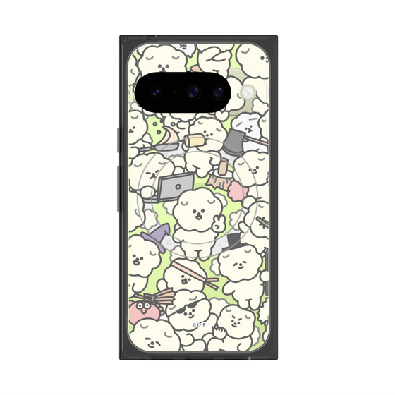Premium Square Case with Pixelsnap［ Mossari Mosao - Fluffy - Clear ］
