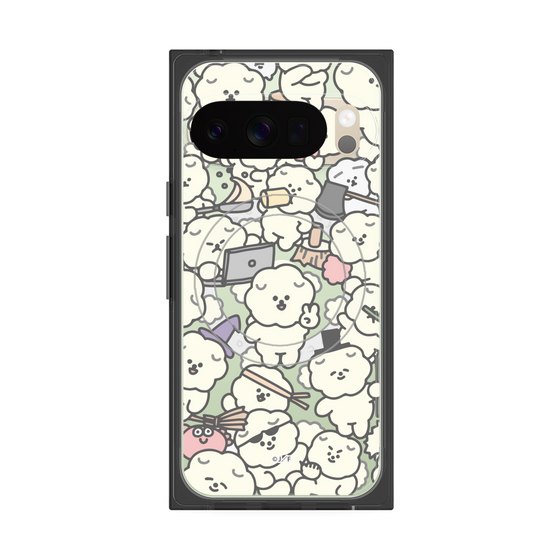 Premium Square Case with Pixelsnap［ Mossari Mosao - Fluffy - Clear ］