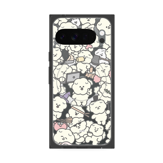 Premium Square Case with Pixelsnap［ Mossari Mosao - Fluffy - Clear ］