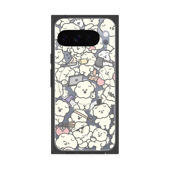 Premium Square Case with Pixelsnap［ Mossari Mosao - Fluffy - Clear ］