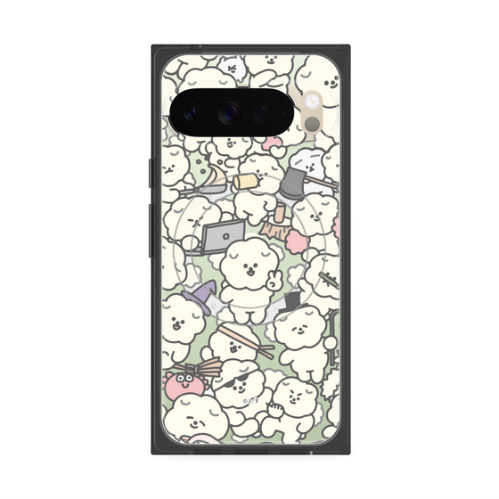 Premium Square Case with Pixelsnap［ Mossari Mosao - Fluffy - Clear ］