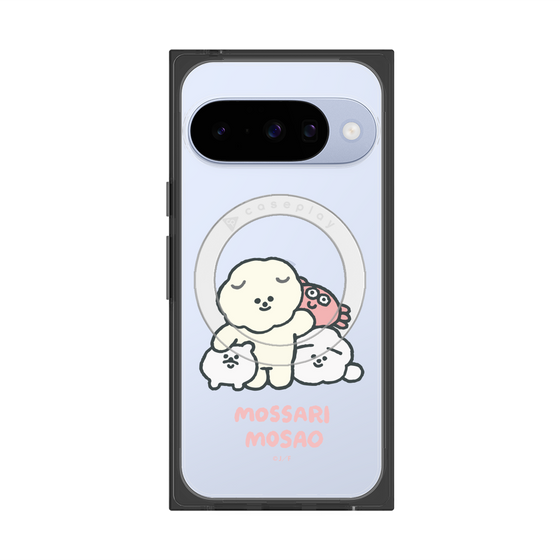 Premium Square Case with Pixelsnap［ Mossari Mosao - Everyone Together - Clear ］