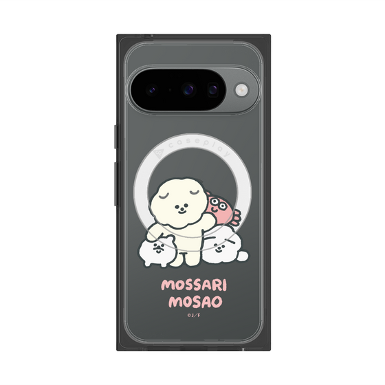 Premium Square Case with Pixelsnap［ Mossari Mosao - Everyone Together - Clear ］