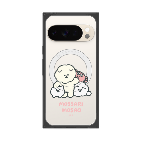 Premium Square Case with Pixelsnap［ Mossari Mosao - Everyone Together - Clear ］