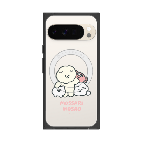 Premium Square Case with Pixelsnap［ Mossari Mosao - Everyone Together - Clear ］