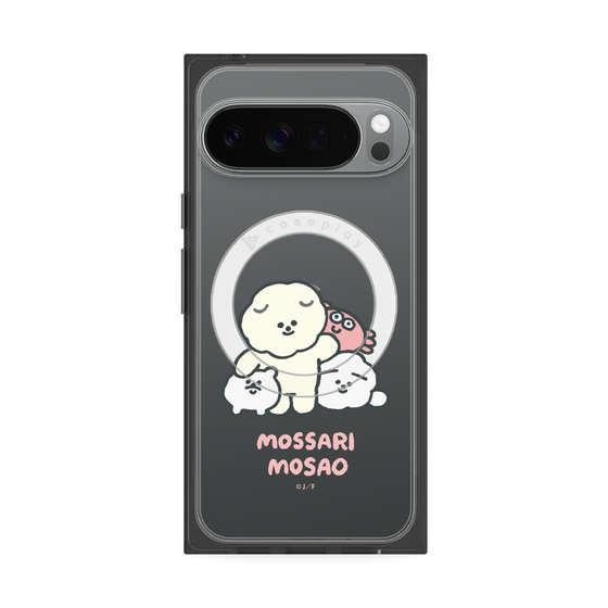 Premium Square Case with Pixelsnap［ Mossari Mosao - Everyone Together - Clear ］