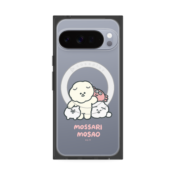 Premium Square Case with Pixelsnap［ Mossari Mosao - Everyone Together - Clear ］