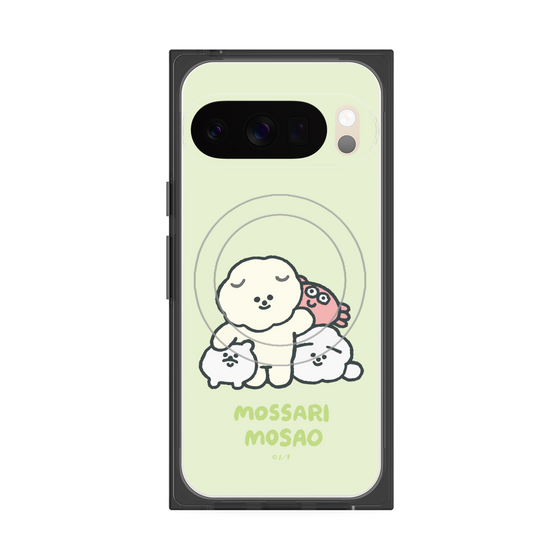 Premium Square Case with Pixelsnap［ Mossari Mosao - Everyone Together - Green ］