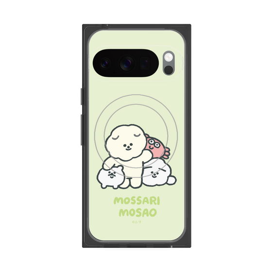 Premium Square Case with Pixelsnap［ Mossari Mosao - Everyone Together - Green ］