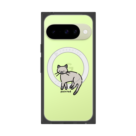 Premium Square Case with Pixelsnap［ Original - CASEPLAY Cat - pointed ］
