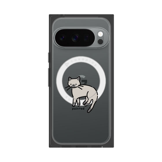 Premium Square Case with Pixelsnap［ Original - CASEPLAY Cat - pointed ］