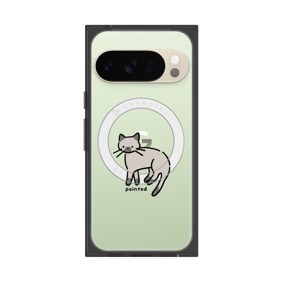 Premium Square Case with Pixelsnap［ Original - CASEPLAY Cat - pointed ］