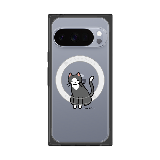 Premium Square Case with Pixelsnap［ Original - CASEPLAY Cat - tuxedo ］