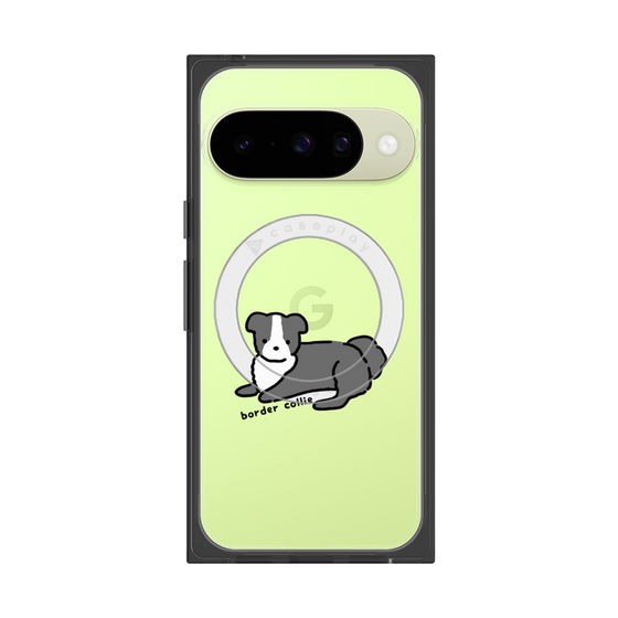 Premium Square Case with Pixelsnap［ Original - CASEPLAY Dog - border collie ］