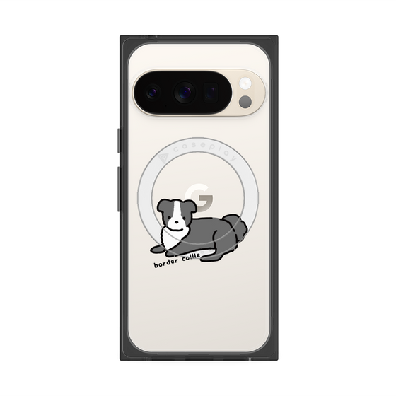 Premium Square Case with Pixelsnap［ Original - CASEPLAY Dog - border collie ］