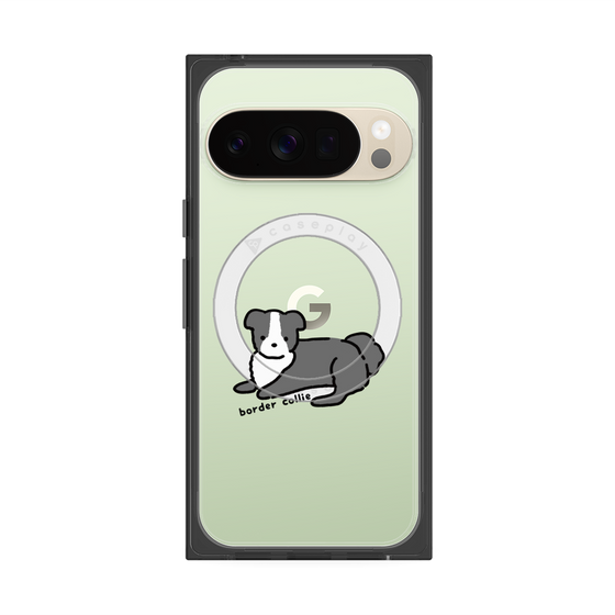 Premium Square Case with Pixelsnap［ Original - CASEPLAY Dog - border collie ］