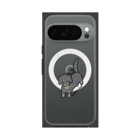 Premium Square Case with Pixelsnap［ Original - CASEPLAY Dog - Dachshund ］
