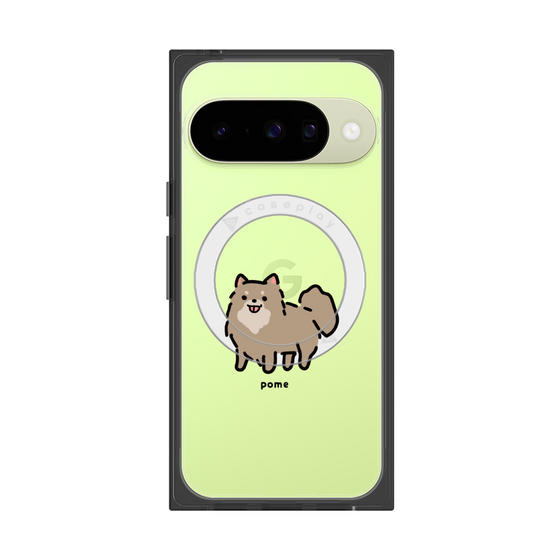 Premium Square Case with Pixelsnap［ Original - CASEPLAY Dog - Pome ］