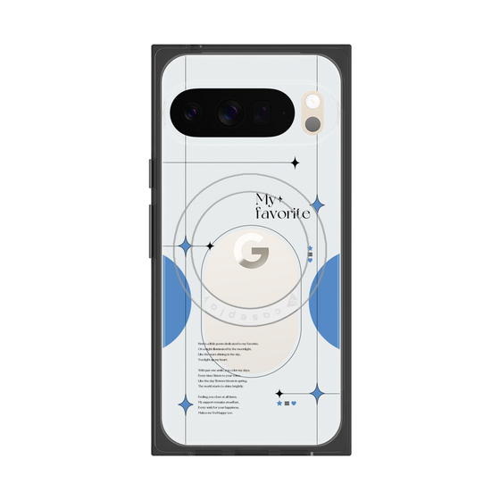 Premium Square Case with Pixelsnap［ Original - Instax Case - Blue ］