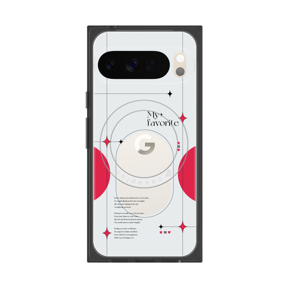 Premium Square Case with Pixelsnap［ Original - Instax Case - Red ］