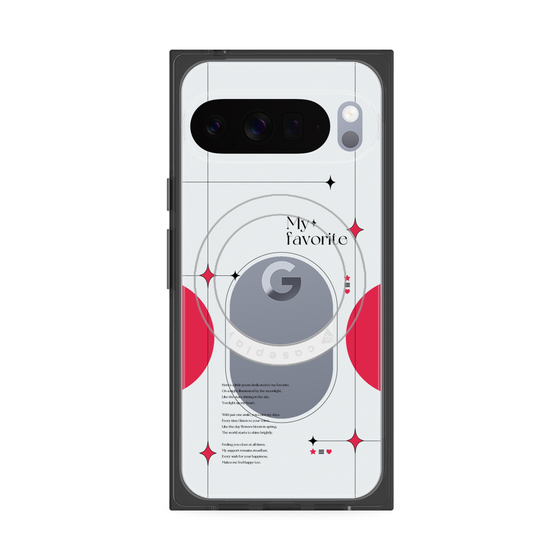 Premium Square Case with Pixelsnap［ Original - Instax Case - Red ］