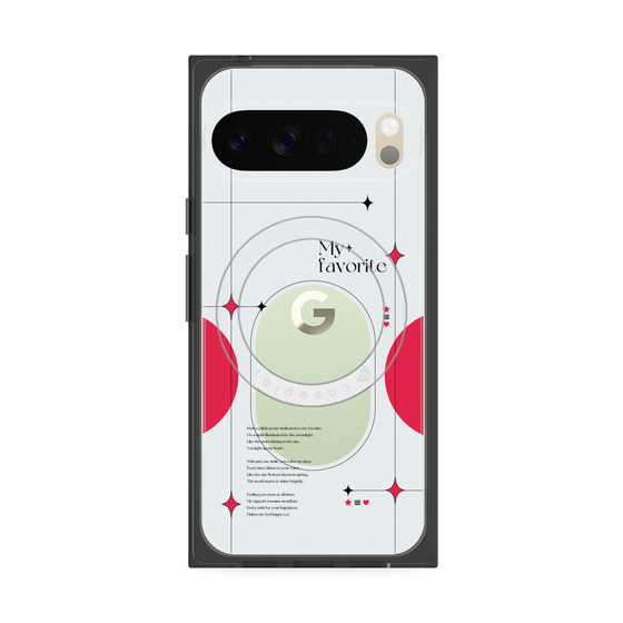 Premium Square Case with Pixelsnap［ Original - Instax Case - Red ］