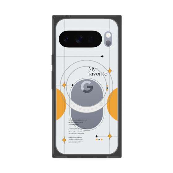 Premium Square Case with Pixelsnap［ Original - Instax Case - Orange ］