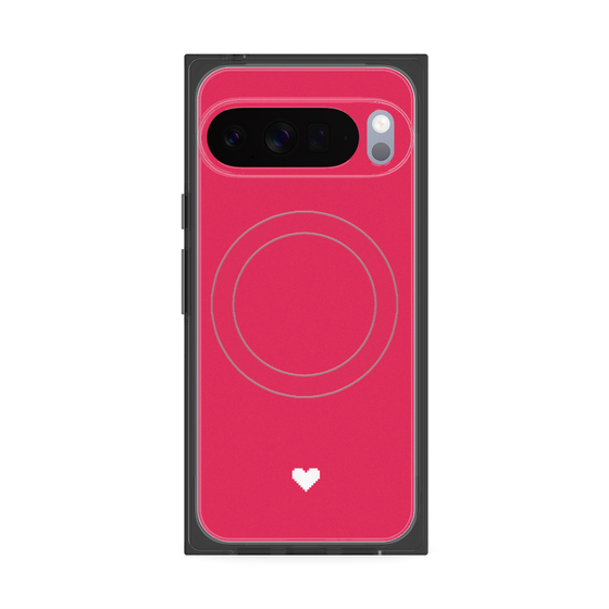 Premium Square Case with Pixelsnap［ Original - Favorite Color Heart - Red ］