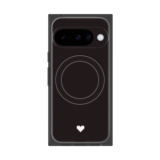 Premium Square Case with Pixelsnap［ Original - Favorite Color Heart - Black ］