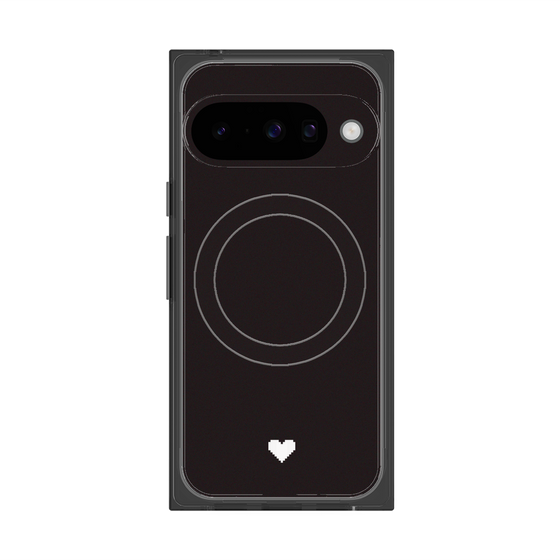 Premium Square Case with Pixelsnap［ Original - Favorite Color Heart - Black ］