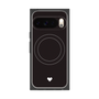 Premium Square Case with Pixelsnap［ Original - Favorite Color Heart - Black ］