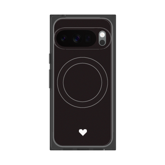 Premium Square Case with Pixelsnap［ Original - Favorite Color Heart - Black ］