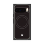 Premium Square Case with Pixelsnap［ Original - Favorite Color Heart - Black ］