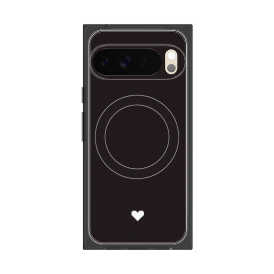 Premium Square Case with Pixelsnap［ Original - Favorite Color Heart - Black ］