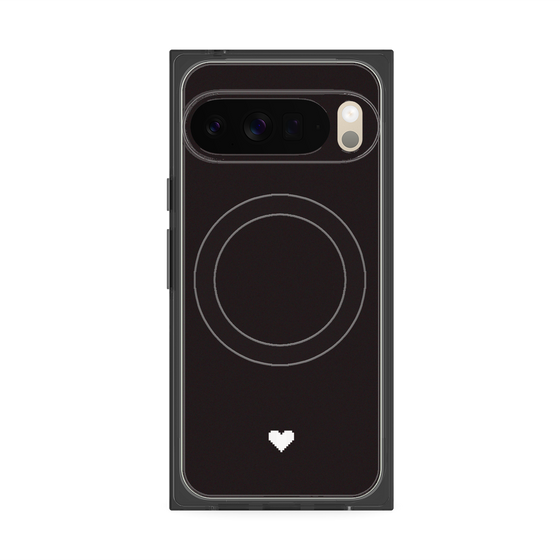 Premium Square Case with Pixelsnap［ Original - Favorite Color Heart - Black ］