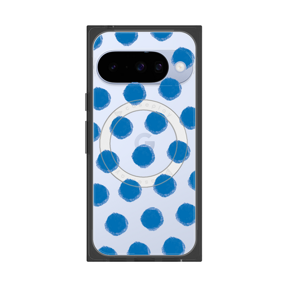 Premium Square Case with Pixelsnap［ Original - Favorite Color Polka Dots - Blue ］