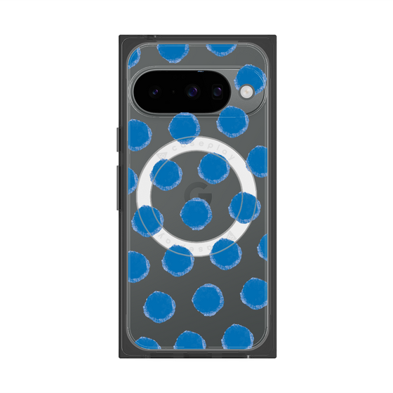 Premium Square Case with Pixelsnap［ Original - Favorite Color Polka Dots - Blue ］