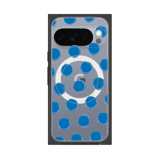 Premium Square Case with Pixelsnap［ Original - Favorite Color Polka Dots - Blue ］