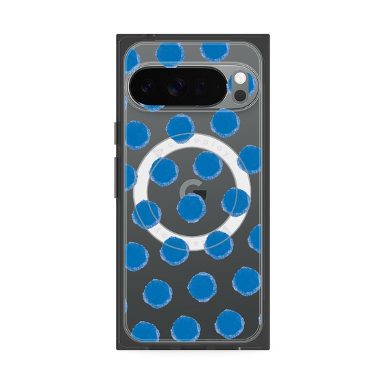 Premium Square Case with Pixelsnap［ Original - Favorite Color Polka Dots - Blue ］