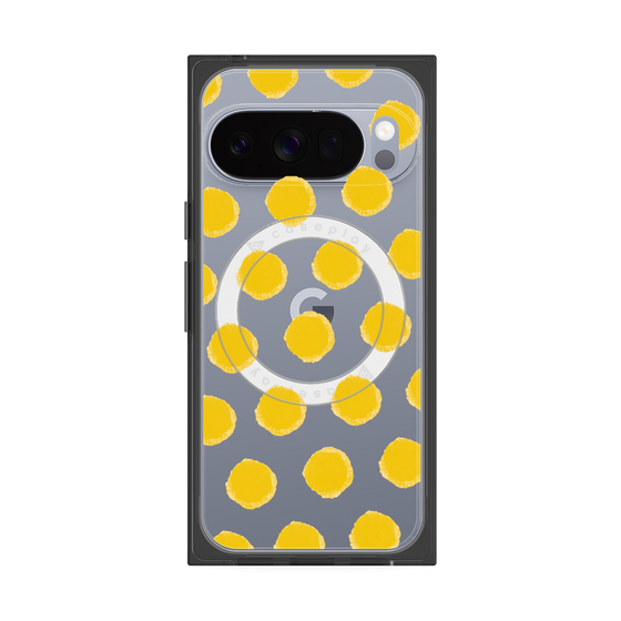 Premium Square Case with Pixelsnap［ Original - Favorite Color Polka Dots - Yellow ］
