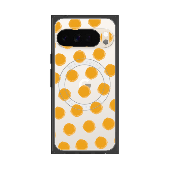 Premium Square Case with Pixelsnap［ Original - Favorite Color Polka Dots - Orange ］