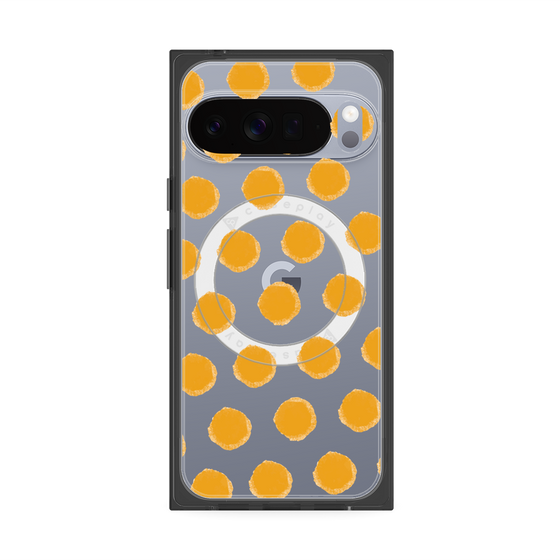 Premium Square Case with Pixelsnap［ Original - Favorite Color Polka Dots - Orange ］