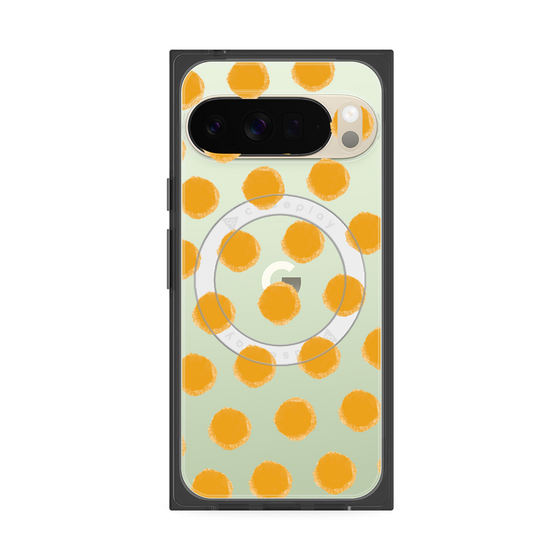 Premium Square Case with Pixelsnap［ Original - Favorite Color Polka Dots - Orange ］