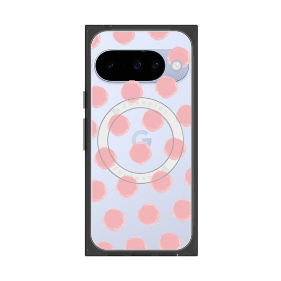 Premium Square Case with Pixelsnap［ Original - Favorite Color Polka Dots - Pink ］