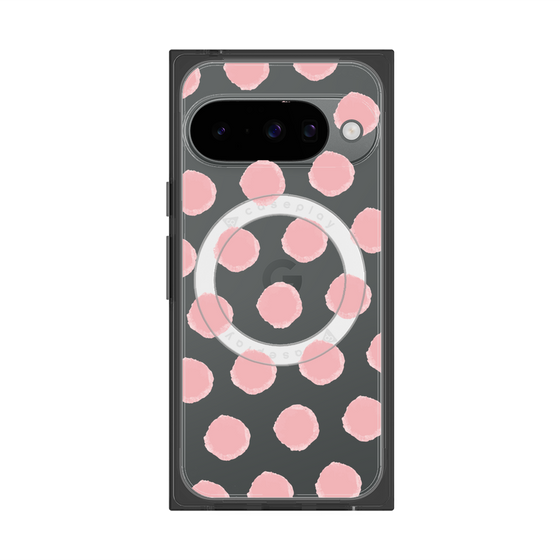Premium Square Case with Pixelsnap［ Original - Favorite Color Polka Dots - Pink ］