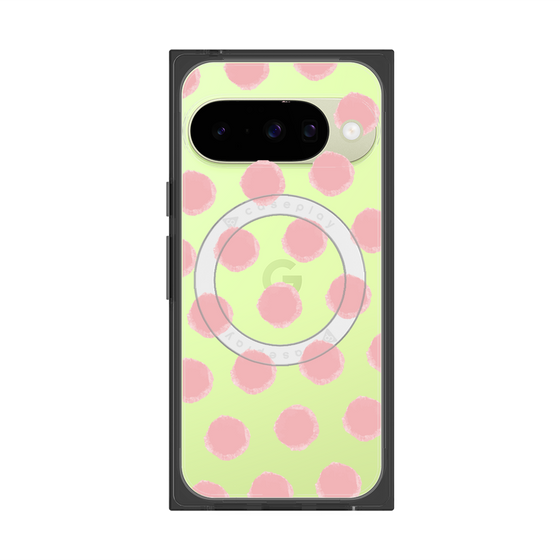 Premium Square Case with Pixelsnap［ Original - Favorite Color Polka Dots - Pink ］