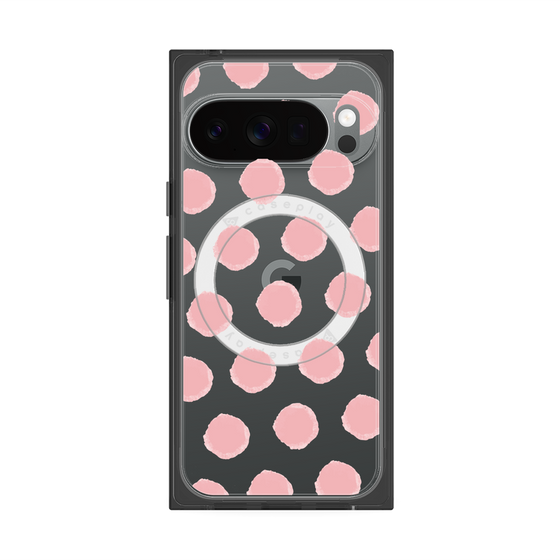 Premium Square Case with Pixelsnap［ Original - Favorite Color Polka Dots - Pink ］