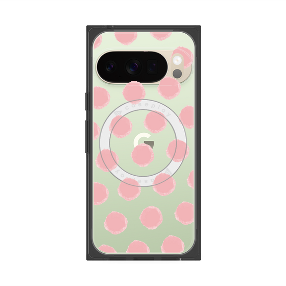 Premium Square Case with Pixelsnap［ Original - Favorite Color Polka Dots - Pink ］