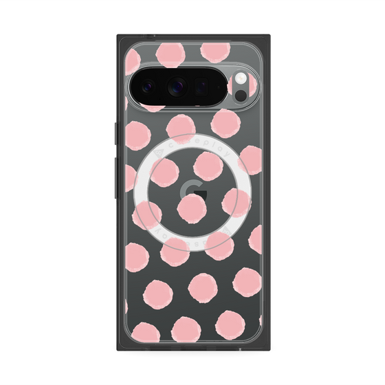 Premium Square Case with Pixelsnap［ Original - Favorite Color Polka Dots - Pink ］