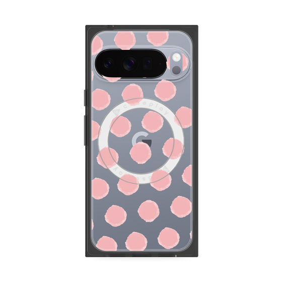 Premium Square Case with Pixelsnap［ Original - Favorite Color Polka Dots - Pink ］